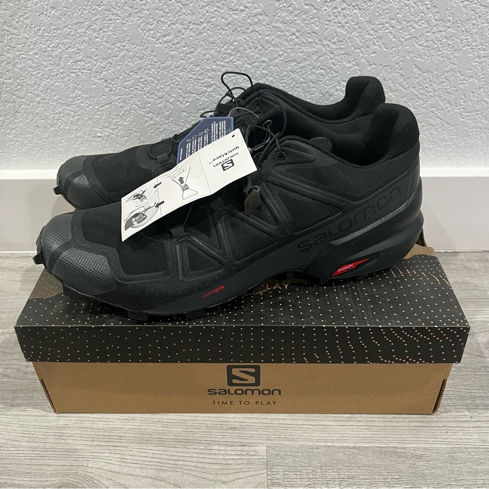 Salomon Speedcross 5 Black, Trail Shoes Men’s Size 13 | Brand New